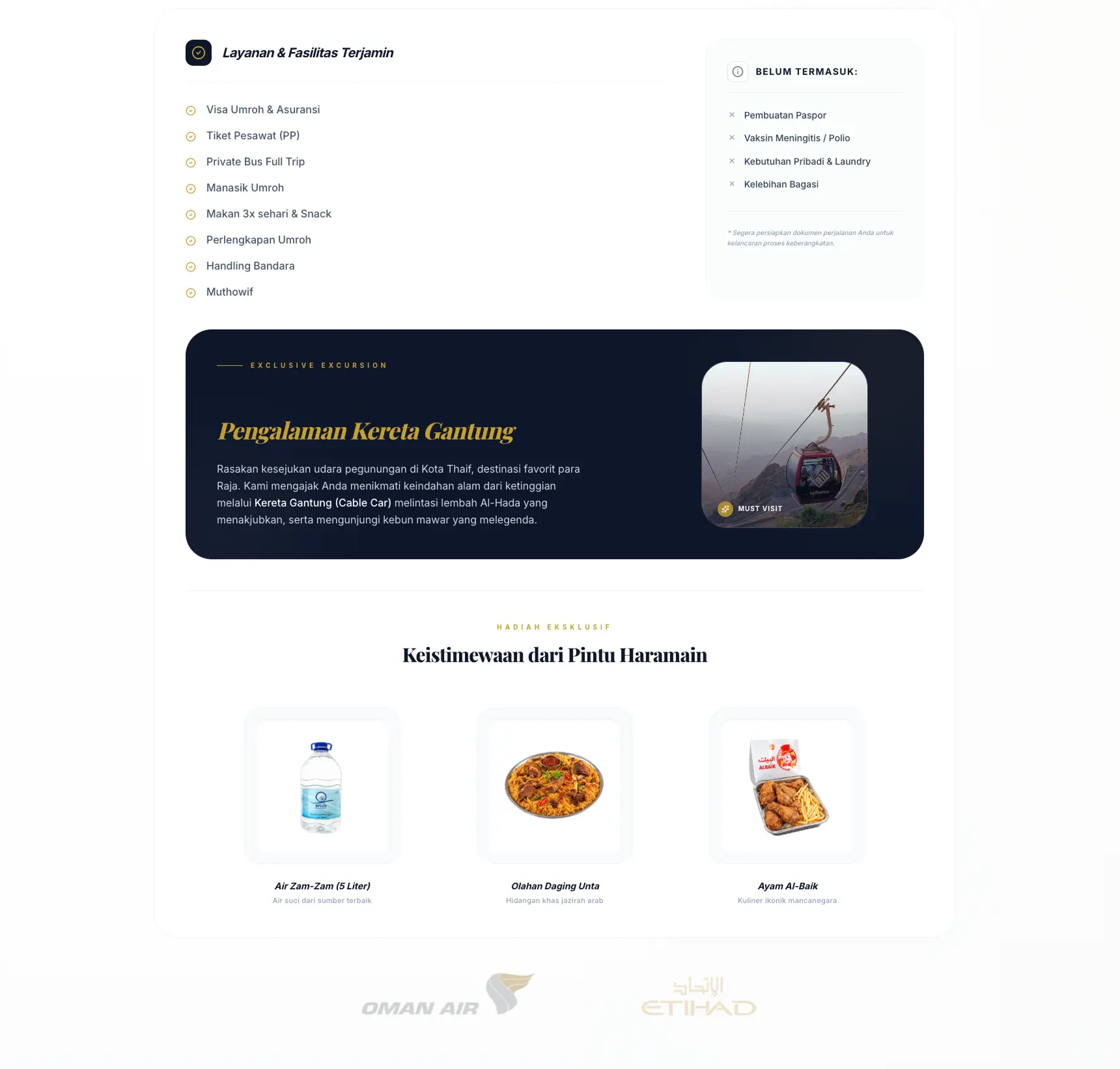Benefits section