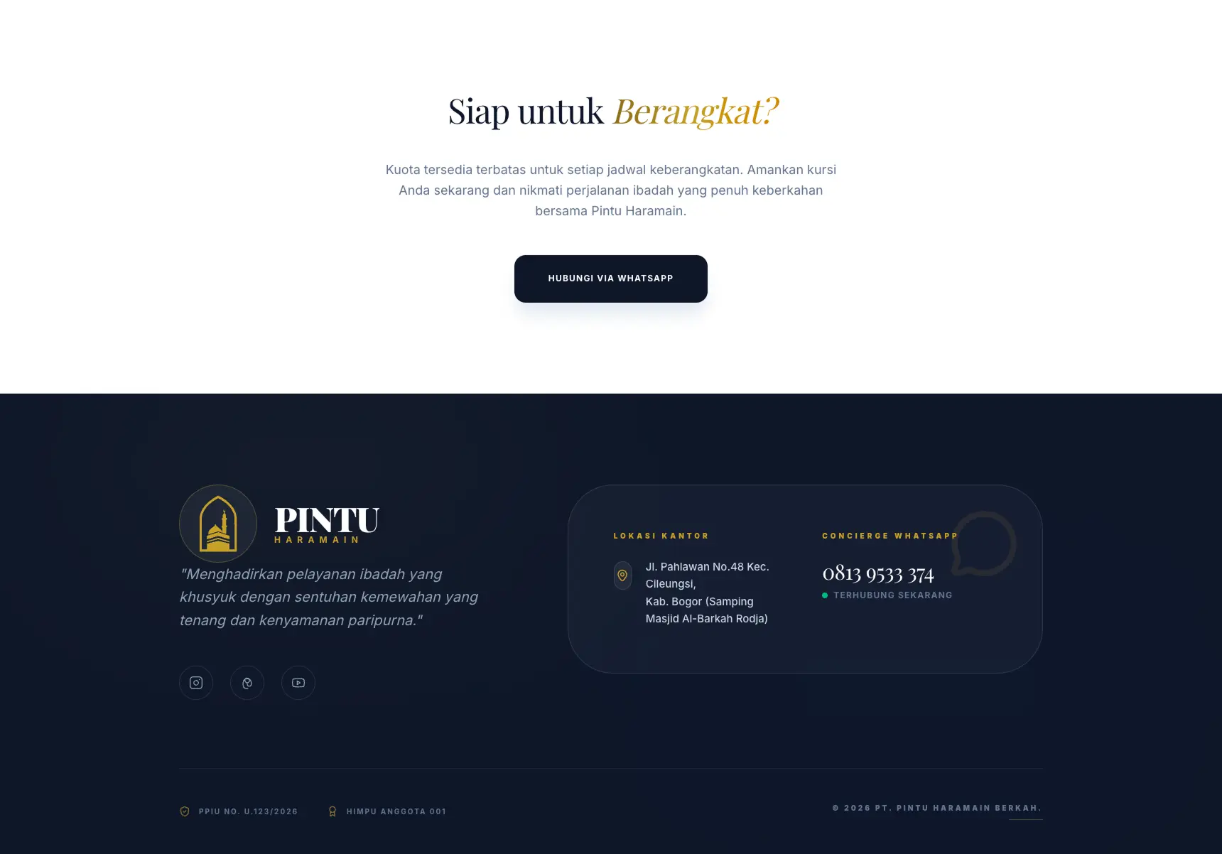 Footer and CTA